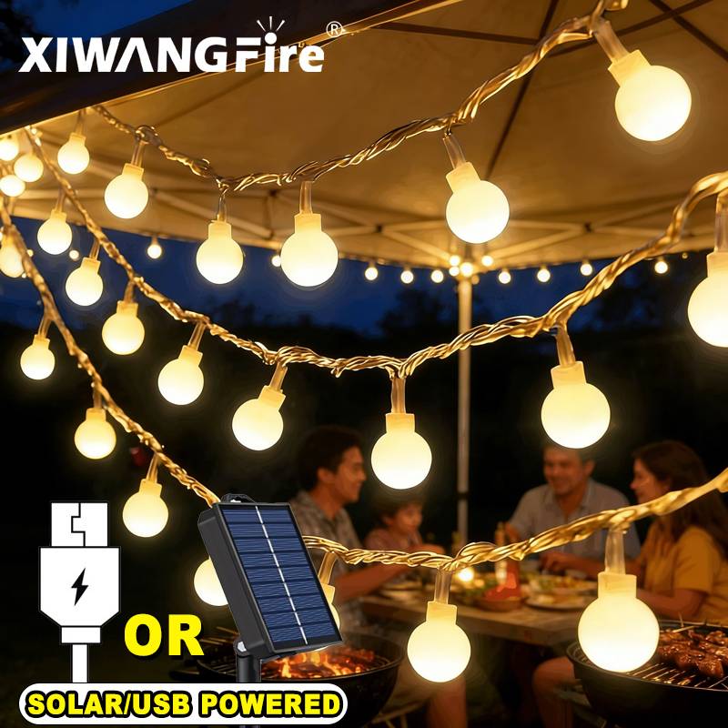 Lighting Decor For Living Room - Guirnalda de Luces Solares/USB/a Pilas de