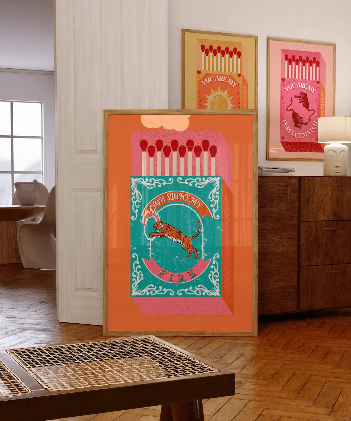 Lighting Decoration Ideas - You Light My Fire Orange Matchbox,