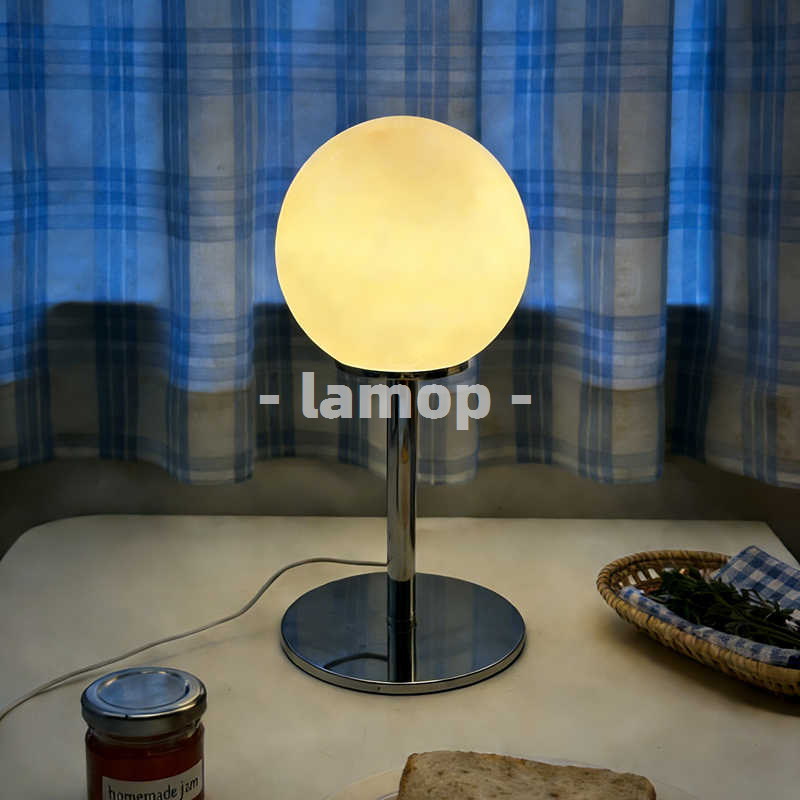 Lighting Table Decor - Lámpara de Mesa con Base Cromada