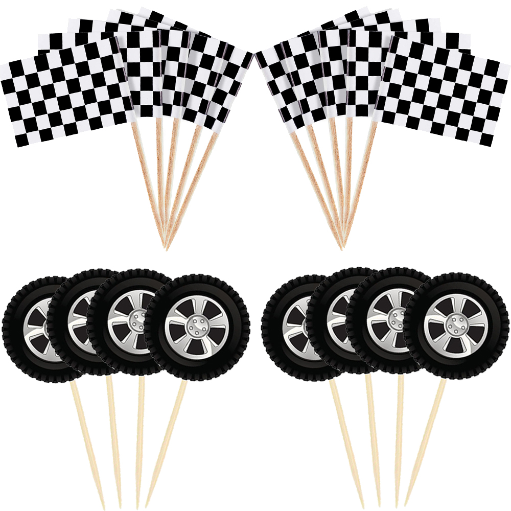 Lighting Mcqueen Birthday Decor - Rueda de coche de carreras, decoración