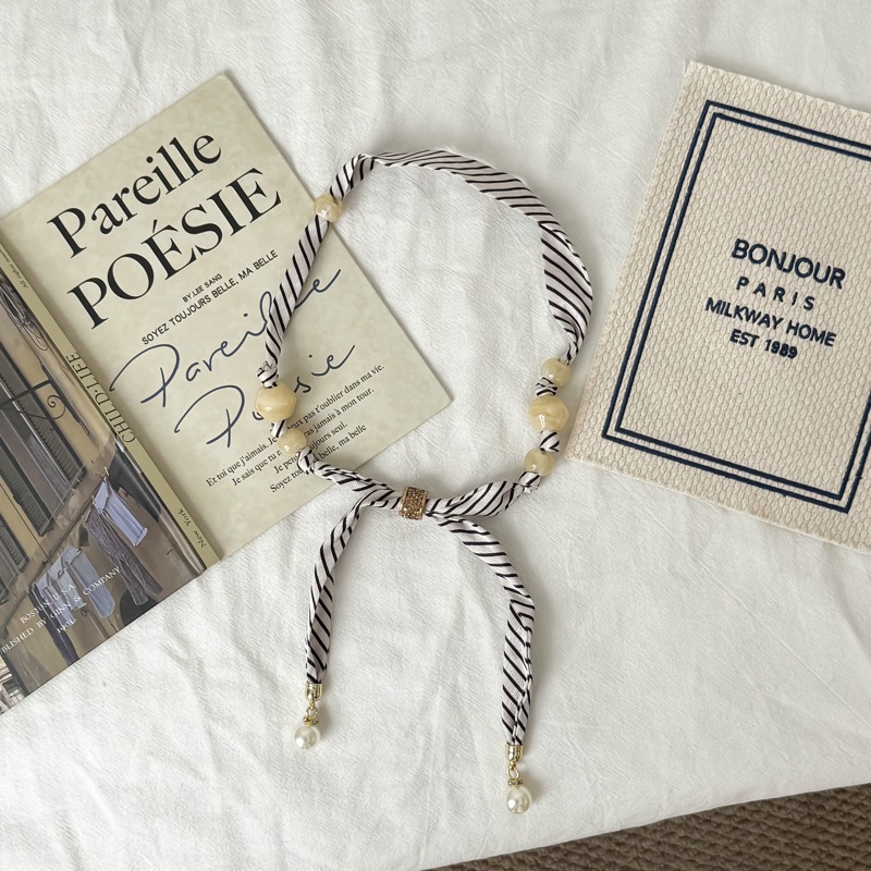 Unique Lighting Decor - Collar de Perlas con Cuentas Retro