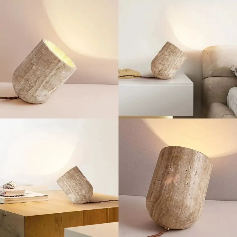 Lighting Decor For Living Room - Lámpara de pie moderna de travertino
