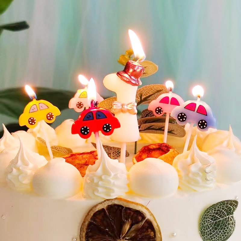 5 velas de coche para cumpleañ - Lighting Mcqueen Birthday Decor reseña y precio