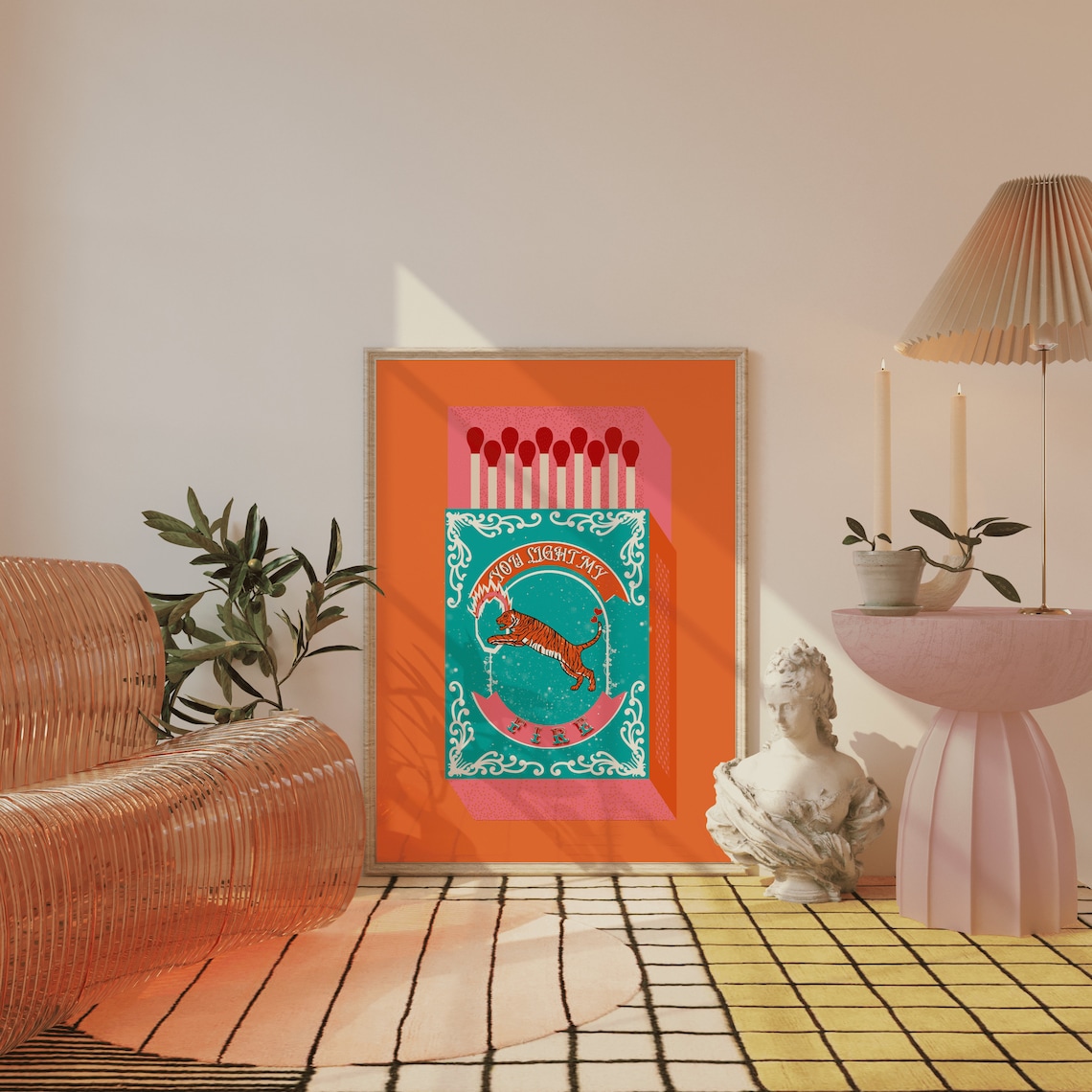 You Light My Fire Orange Match - Lighting Decoration Ideas reseña y precio