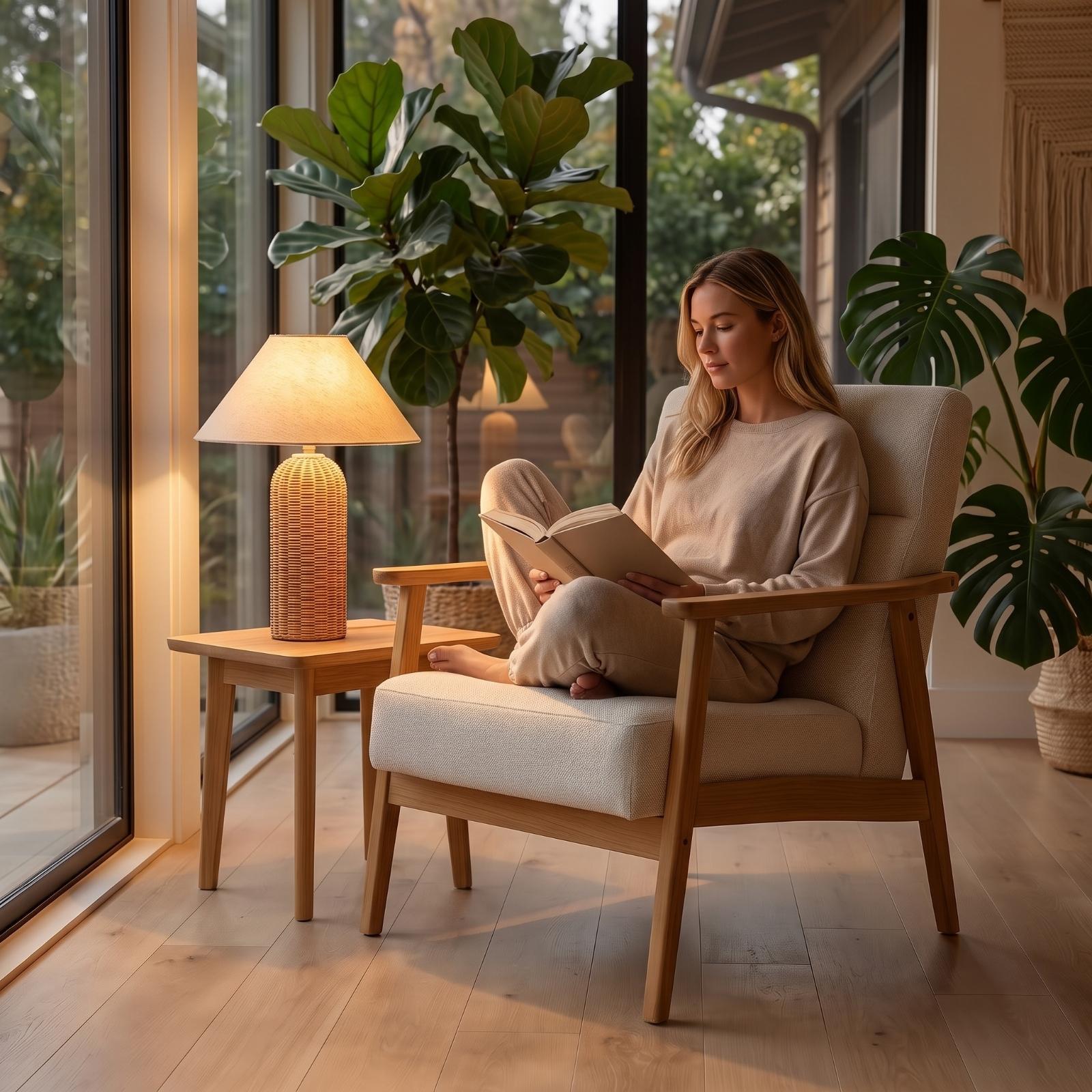 Lámpara de Noche con Base de R - Lighting Decor For Living Room reseña y precio