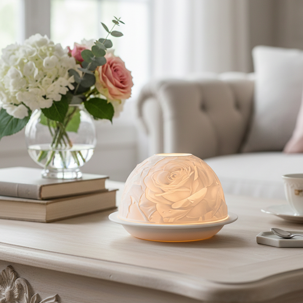 Candelabro de porcelana rosa e - Lighting Decor For Living Room reseña y precio