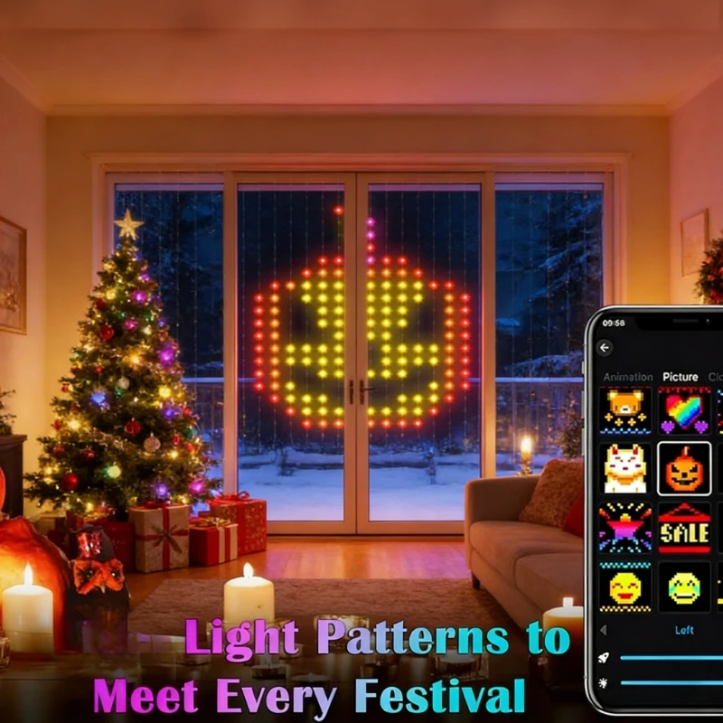 Luces de cortina inteligentes  - Fairy Light Curtain reseña y precio