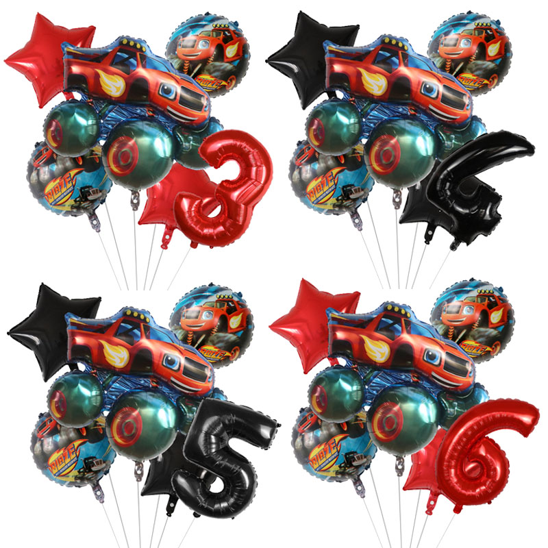 1 Juego de globos de aluminio  - Lighting Mcqueen Birthday Decor reseña y precio