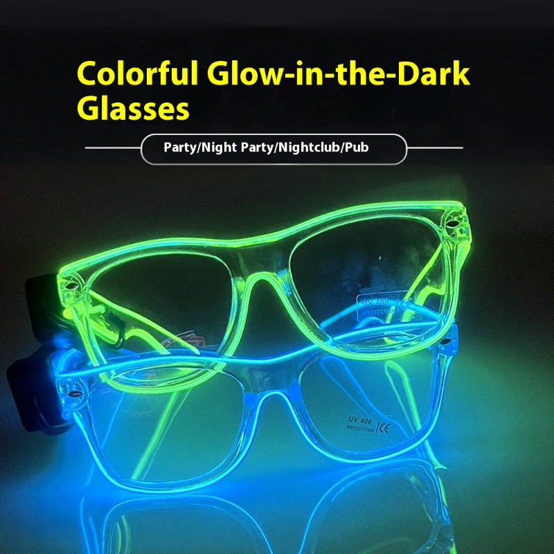 Gafas LED con montura transpar - Lighting Visual reseña y precio