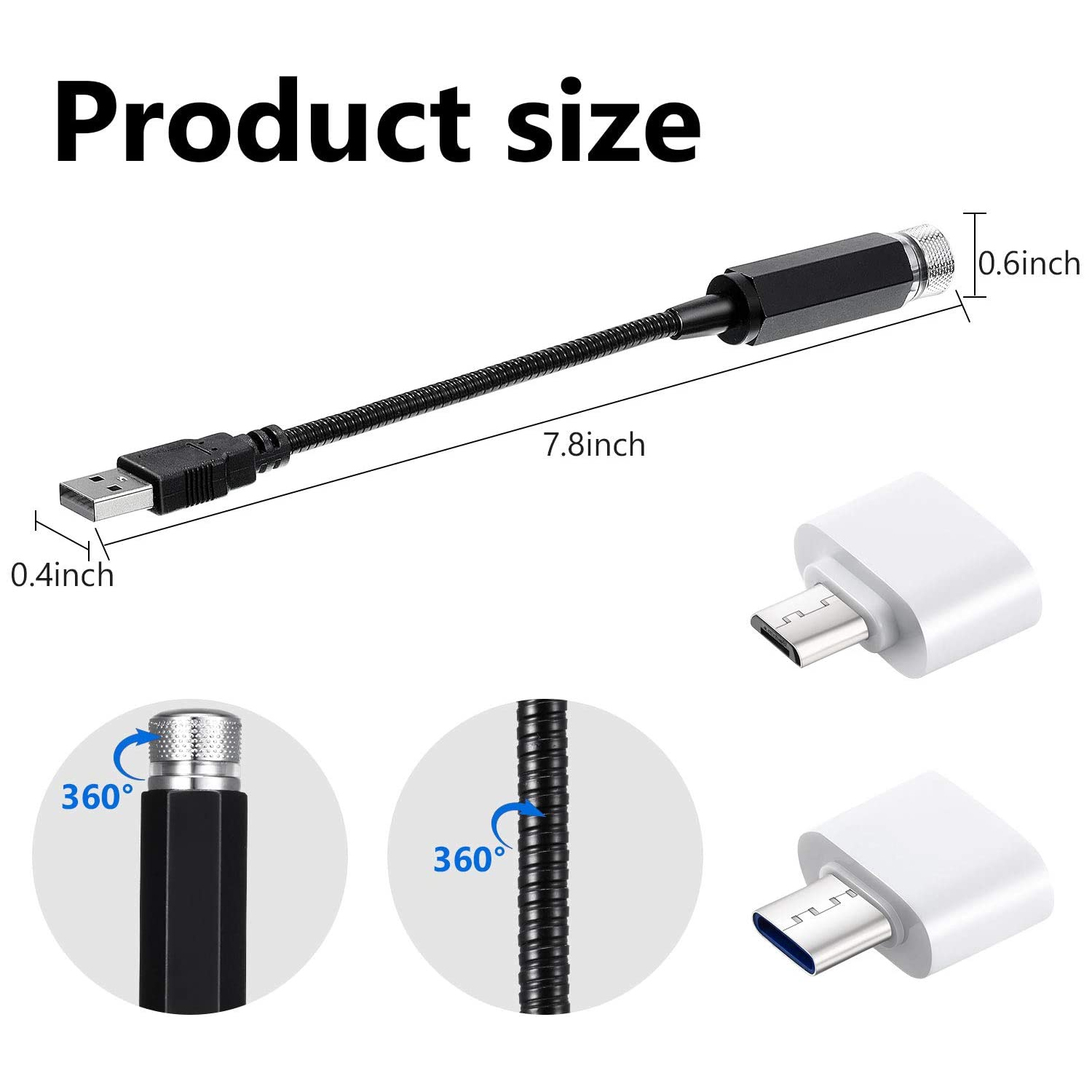 Lámpara decorativa USB ajustab - Star Projector Night reseña y precio