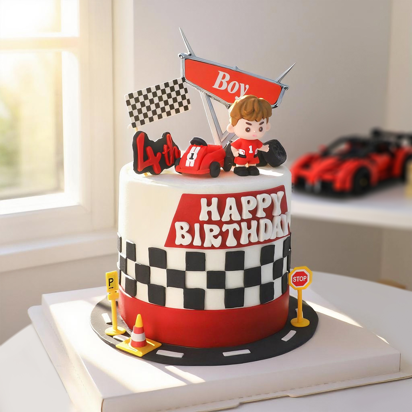 Adorno de Pastel de Goma Suave - Lighting Mcqueen Birthday Decor reseña y precio
