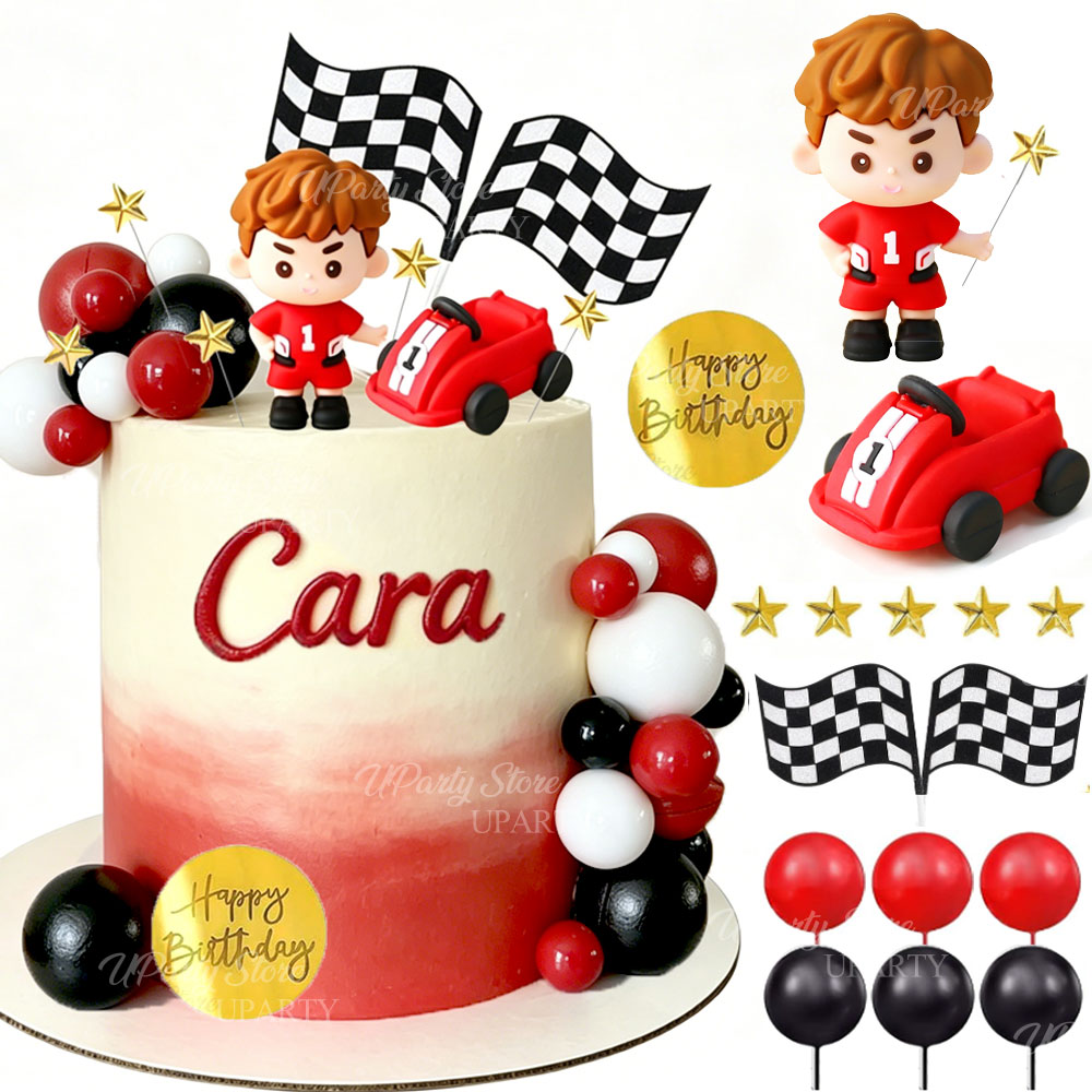 Adornos para Pastel de Coche d - Lighting Mcqueen Birthday Decor reseña y precio