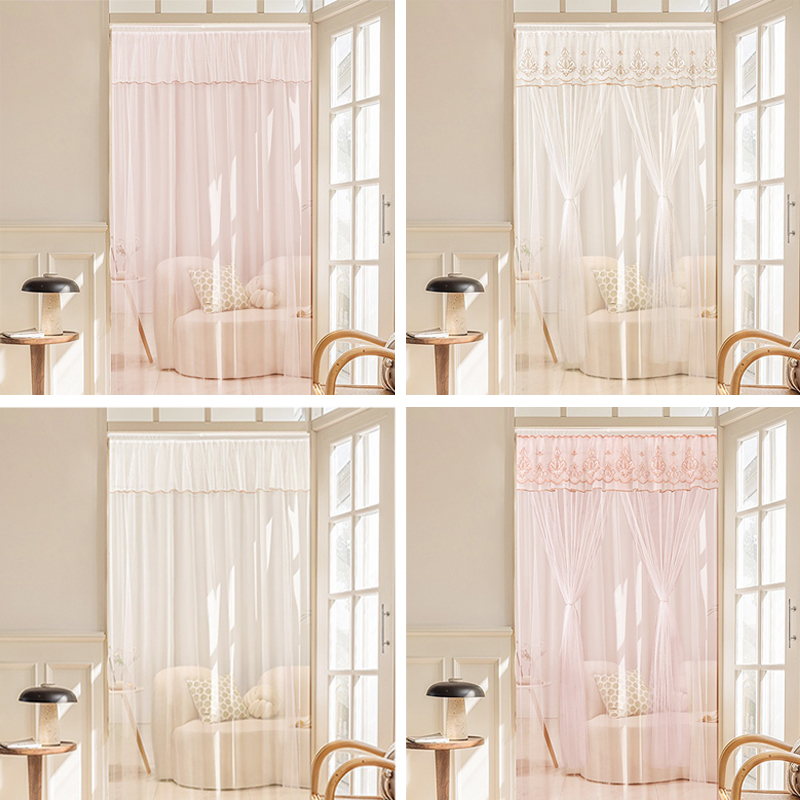 Cortina Transparente Bordada c - Japanese Lighting Decor reseña y precio