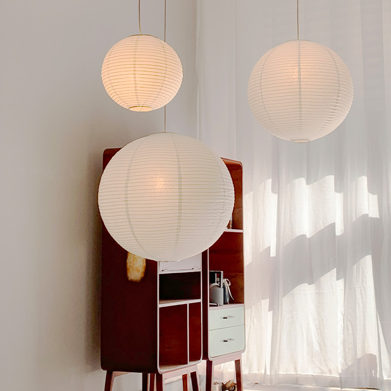 Luces colgantes de papel nórdi - Japanese Lighting Decor reseña y precio