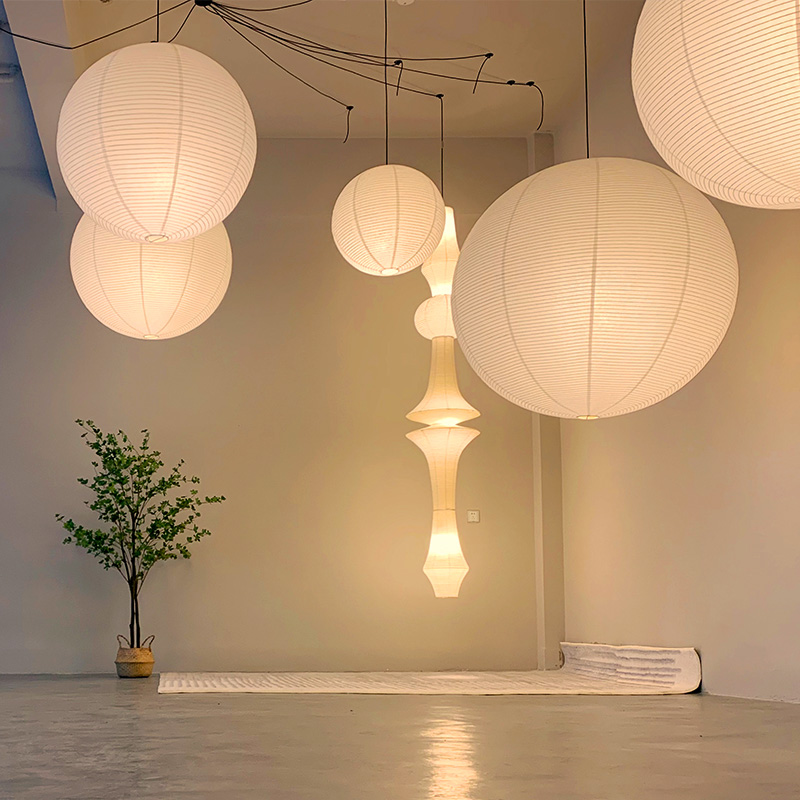 Luces colgantes de papel nórdi - Japanese Lighting Decor reseña y precio