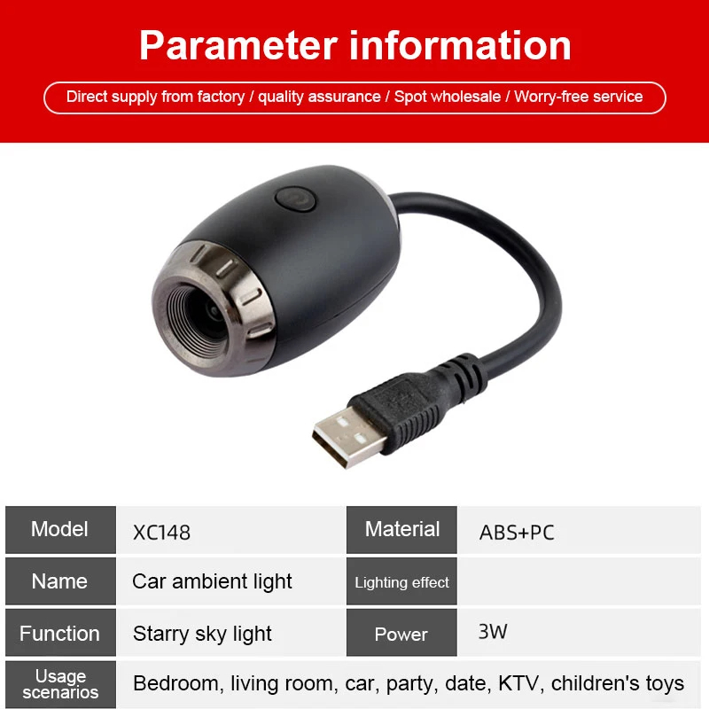 Luz Interior para Auto, Proyec - Star Projector Night reseña y precio
