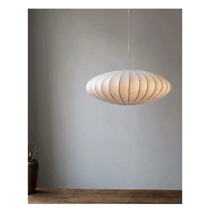 Lámpara Colgante de Seda Hecha - Japanese Lighting Decor reseña y precio