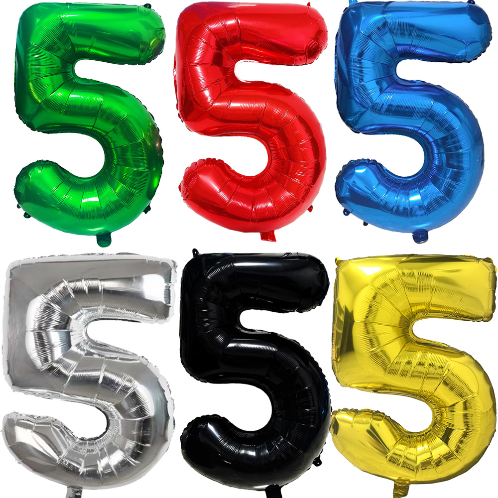 Globos multicolores con número - Lighting Mcqueen Birthday Decor reseña y precio